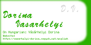 dorina vasarhelyi business card